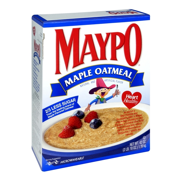 Maypo Cereal Maypo Oatmeal Maple Sodium-Free Instant 43107